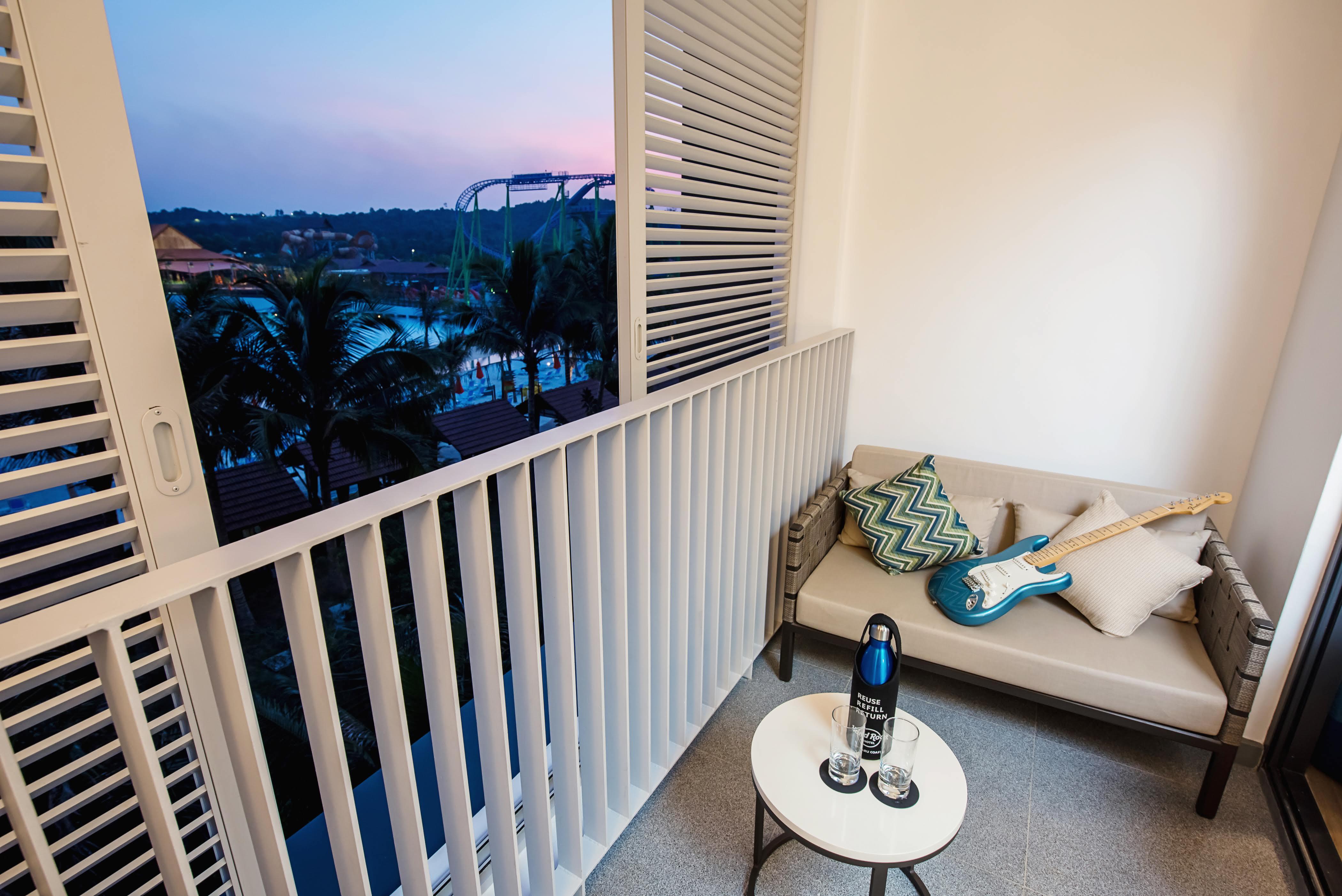 Hard Rock Hotel Desaru Coast Exterior photo A balcony at the hotel